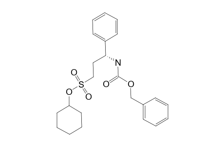 CYCLOHEXYL-(S)-(-)-3-BENZYLOXYCARBONYLAMINO-3-(PHENYL)-PROPANESULFONATE