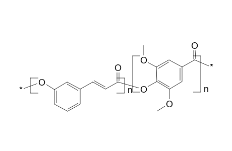 Poly[oxy-(1,3-phenylenevinylenecarbonyl)-co-oxy-(2,6-dimethoxy-1,4-benzoyl)]