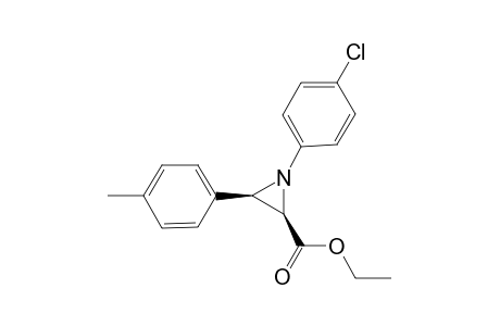 (2R,3R)-1-(4-chlorophenyl)-3-(4-methylphenyl)-2-aziridinecarboxylic acid ethyl ester