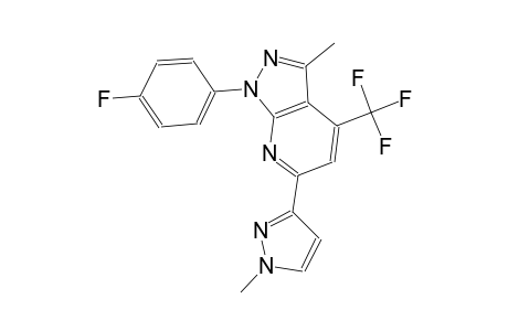 1H-pyrazolo[3,4-b]pyridine, 1-(4-fluorophenyl)-3-methyl-6-(1-methyl-1H-pyrazol-3-yl)-4-(trifluoromethyl)-