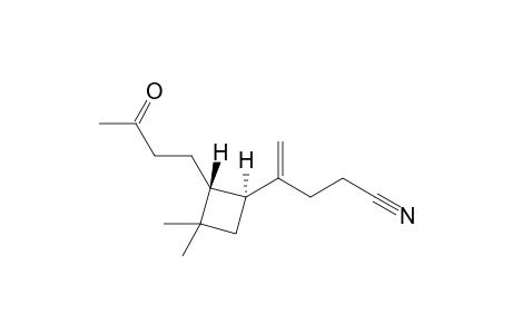 4-[(1S,2R)-2-(3-ketobutyl)-3,3-dimethyl-cyclobutyl]pent-4-enenitrile