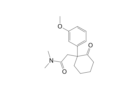 Cyclohexaneacetamide, 1-(3-methoxyphenyl)-N,N-dimethyl-2-oxo-