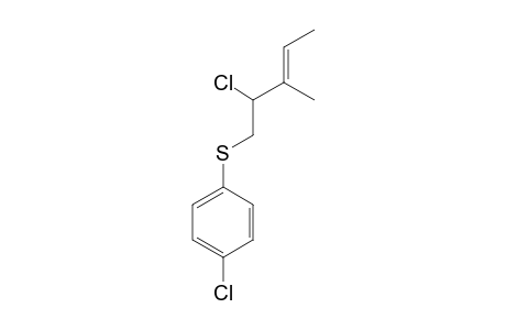 (E)-1-Chloro-4-[(2-chloro-3-methyl-3-pentenyl)-thio]-benzol