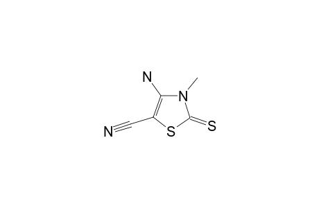 4-amino-3-methyl-2-sulfanylidene-1,3-thiazole-5-carbonitrile