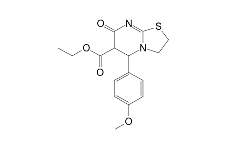 4'-methoxy-7-oxo-2,3,5,6-tetrahydro-7H-thiazolo[3,2-a]pyrimidine-6-ethylcarboxylate