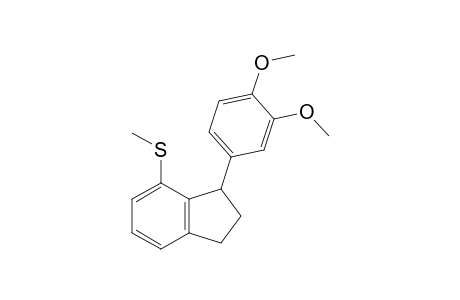 1-(3,4-Dimethoxyphenyl)-7-(methylthio)indane