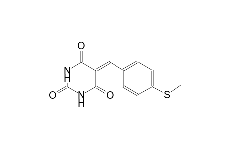 2,4,6(1H,3H,5H)-pyrimidinetrione, 5-[[4-(methylthio)phenyl]methylene]-
