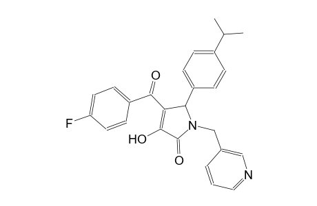 2H-pyrrol-2-one, 4-(4-fluorobenzoyl)-1,5-dihydro-3-hydroxy-5-[4-(1-methylethyl)phenyl]-1-(3-pyridinylmethyl)-