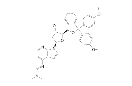1-[2'-DEOXY-5'-O-(4,4'-DIMETHOXYTRIPHENYLMETHYL)-BETA-D-ERYTHRO-PENTOFURANOSYL]-4-([(DIMETHYLAMINO)-METHYLIDENE]-AMINO)-1H-PYRROLO-[2,3-B]-PYRIDINE