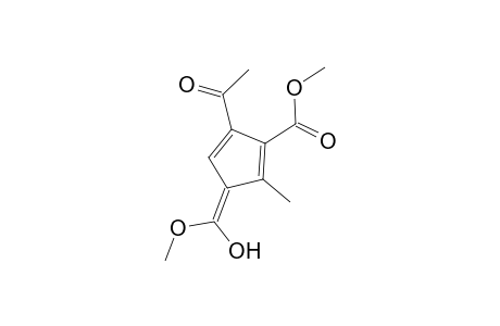 1,3-Cyclopentadiene-1,3-dicarboxylic acid, 5-(1-hydroxyethylidene)-2-methyl-, dimethyl ester