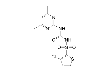 2-Thiophenesulfonamide, 3-chloro-N-[[(4,6-dimethyl-2-pyrimidinyl)amino]carbonyl]-
