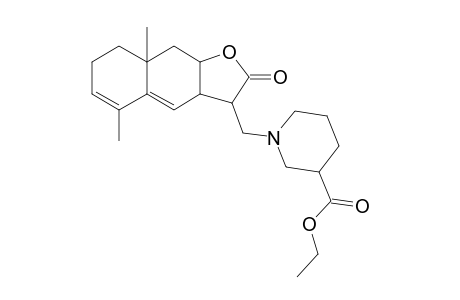 1-[(2-keto-5,8a-dimethyl-3,3a,7,8,9,9a-hexahydrobenzo[f]benzofuran-3-yl)methyl]nipecotic acid ethyl ester