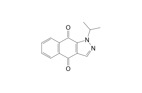 1H-Benz[f]indazole-4,9-dione, 1-(1-methylethyl)-