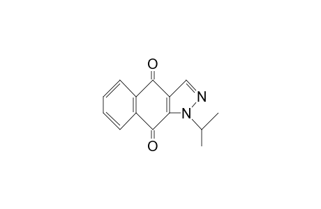 1H-Benz[f]indazole-4,9-dione, 1-(1-methylethyl)-