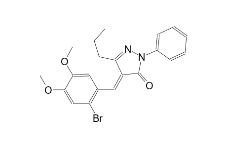 (4E)-4-(2-bromo-4,5-dimethoxybenzylidene)-2-phenyl-5-propyl-2,4-dihydro-3H-pyrazol-3-one