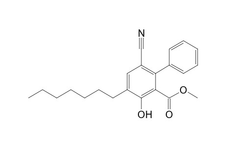 Methyl 6-Cyano-4-heptyl-3-hydroxybiphenyl-2-carboxylate