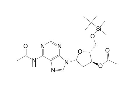 Adenosine, N-acetyl-2'-deoxy-5'-O-[(1,1-dimethylethyl)dimethylsilyl]-, 3'-acetate