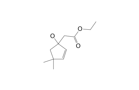 1-CARBETHOXYMETHYL-4,4-DIMETHYL-2-CYCLOPENTEN-1-OL