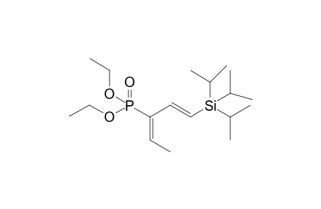 (1E, 3E)-3-(Diethylphosphonyl)-1-(triisopropylsilyl)penta-1,3-diene