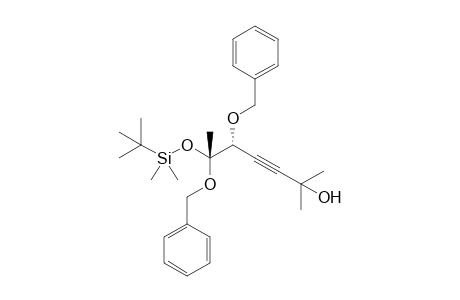 (5R,6R)-5,6-Dibenzyloxy-6-tert-butyldimethylsilyloxy-2-methylhept-3-yn-2-ol