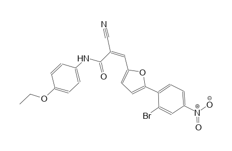 (2Z)-3-[5-(2-bromo-4-nitrophenyl)-2-furyl]-2-cyano-N-(4-ethoxyphenyl)-2-propenamide