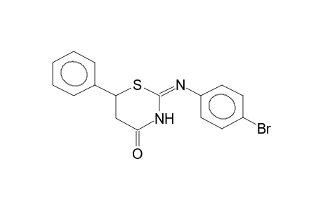 2-(4-BROMOPHENYLIMINO)-6-PHENYL-5,6-DIHYDRO-4H-1,3-THIAZIN-4-ONE