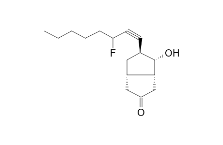 2-ENDO-HYDROXY-3-EXO(3'-FLUORO-1'-OCTYNYL)BICYCLO[3.3.0]OCTAN-7-ONE