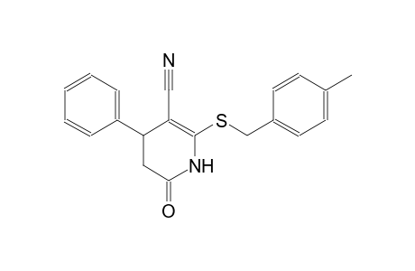 3-pyridinecarbonitrile, 1,4,5,6-tetrahydro-2-[[(4-methylphenyl)methyl]thio]-6-oxo-4-phenyl-