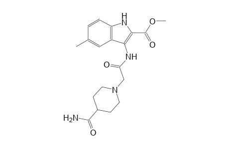 methyl 3-({[4-(aminocarbonyl)-1-piperidinyl]acetyl}amino)-5-methyl-1H-indole-2-carboxylate
