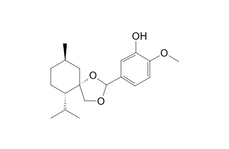 5-((5S,6S,9R)-6-Isopropyl-9-methyl-1,3-dioxaspiro[4.5]decan-2-yl)-2-methoxyphenol