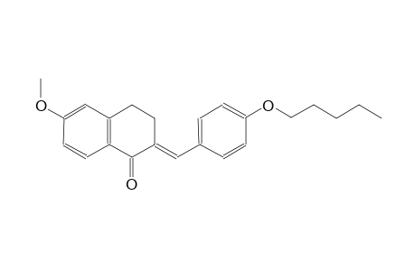 (2E)-6-methoxy-2-[4-(pentyloxy)benzylidene]-3,4-dihydro-1(2H)-naphthalenone