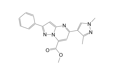 pyrazolo[1,5-a]pyrimidine-7-carboxylic acid, 5-(1,3-dimethyl-1H-pyrazol-4-yl)-2-phenyl-, methyl ester