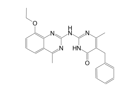 4(3H)-pyrimidinone, 2-[(8-ethoxy-4-methyl-2-quinazolinyl)amino]-6-methyl-5-(phenylmethyl)-