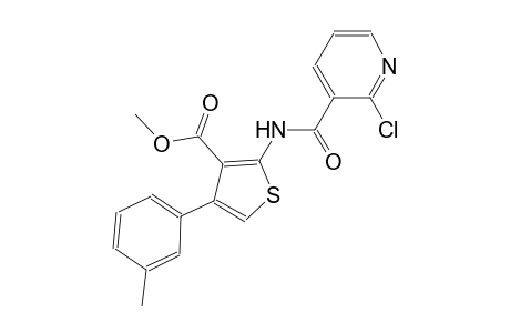methyl 2-{[(2-chloro-3-pyridinyl)carbonyl]amino}-4-(3-methylphenyl)-3-thiophenecarboxylate