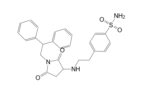 4-(2-{[1-(2,2-diphenylethyl)-2,5-dioxo-3-pyrrolidinyl]amino}ethyl)benzenesulfonamide