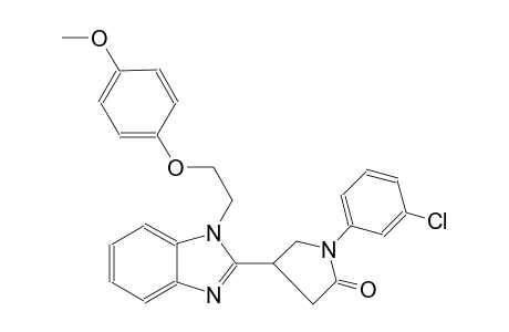 2-pyrrolidinone, 1-(3-chlorophenyl)-4-[1-[2-(4-methoxyphenoxy)ethyl]-1H-benzimidazol-2-yl]-