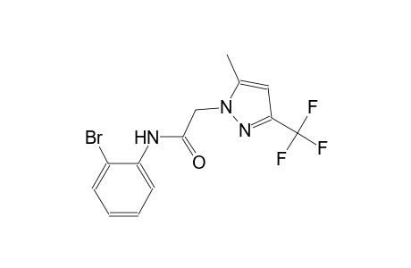 N-(2-bromophenyl)-2-[5-methyl-3-(trifluoromethyl)-1H-pyrazol-1-yl]acetamide