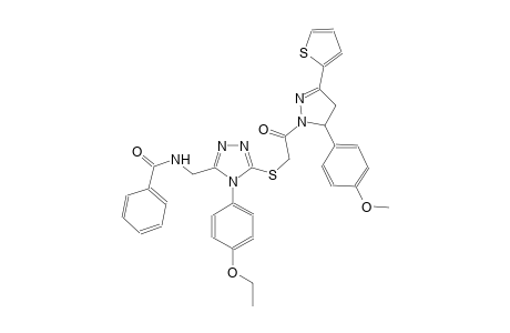 benzamide, N-[[5-[[2-[4,5-dihydro-5-(4-methoxyphenyl)-3-(2-thienyl)-1H-pyrazol-1-yl]-2-oxoethyl]thio]-4-(4-ethoxyphenyl)-4H-1,2,4-triazol-3-yl]methyl]-