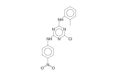 2-Chloro-4-(4-nitroanilino)-6-(O-toluidino)-1,3,5-triazine