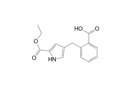 2-[(5-carbethoxy-1H-pyrrol-3-yl)methyl]benzoic acid