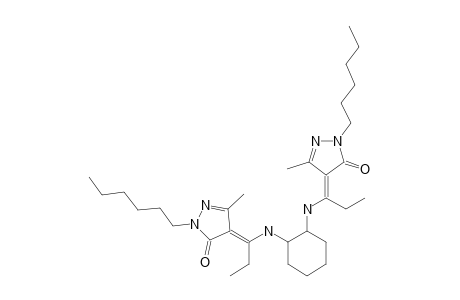 N,N'-BIS-[[1-(N-HEXYL)-3-METHYL-5-OXO-2-PYRAZOLIN-4-YLPROPYLIDEN]-1-YL]-TRANS-1,2-DIAMINOCYCLOHEXANE