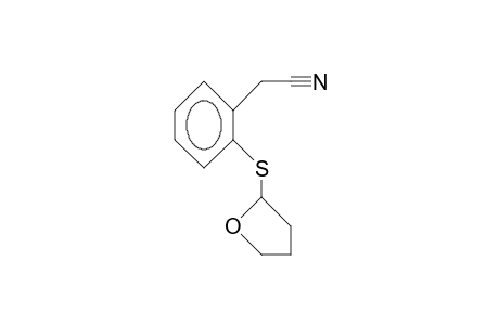 2-(2-Tetrahydrofuranylthio)-benzeneacetonitrile
