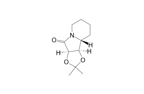 (1R,2R,8aR)-1,2-(isopropylidenedioxy)-1,5,6,7,8,8a-hexahydro-3(2H)-indolizinone