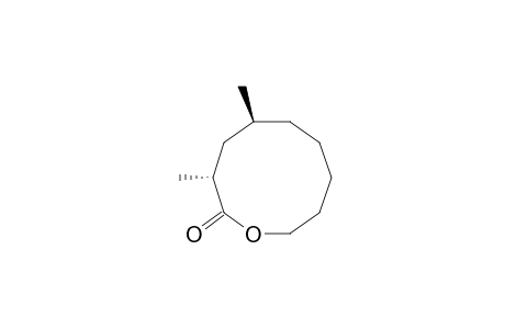 2-Oxecanone, 3,5-dimethyl-, (3R*,5S*)-