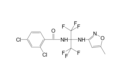2,4-Dichloro-N-{1,1,1,3,3,3-hexafluoro-2-[(5-methyl-1,2-oxazol-3-yl)amino]propan-2-yl}benzamide