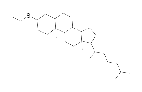 Cholestane, 3-(ethylthio)-, (3.beta.,5.alpha.)-