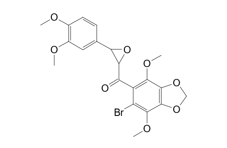 (6-Bromo-4,7-dimethoxy-2H-1,3-benzodioxol-5-yl)[3-(3,4-dimethoxyphenyl)oxiran-2-yl]methanone