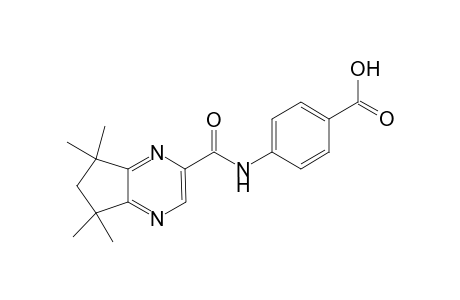 4-[(5,6-(1,1,3,3-Tetramethylcyclopentano)-2-pyrazinyl)carboxamido]benzoic acid