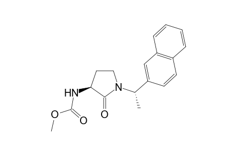 (S)-1-((S)-1-(2-Naphthalenyl)ethyl)-3-(N-methoxycarbonyl)amino-2-pyrrolidinone