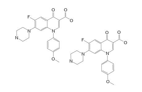 1-(4-METHOXYPHENYL)-6-FLUORO-7-PIPERAZINYL-4-OXO-1,4-DIHYDRO-QUINOLINE-3-CARBOXYLIC-ACID